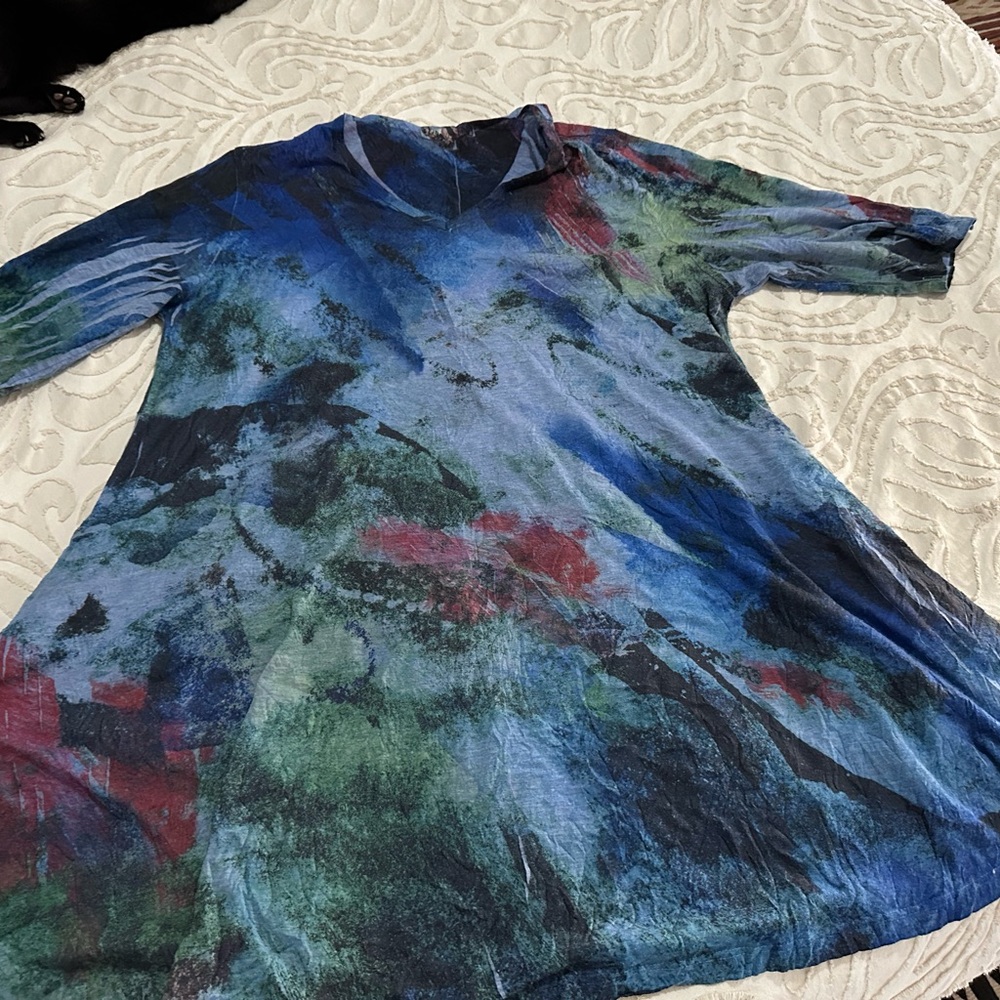 Multicolor Tie-Dye Tunic